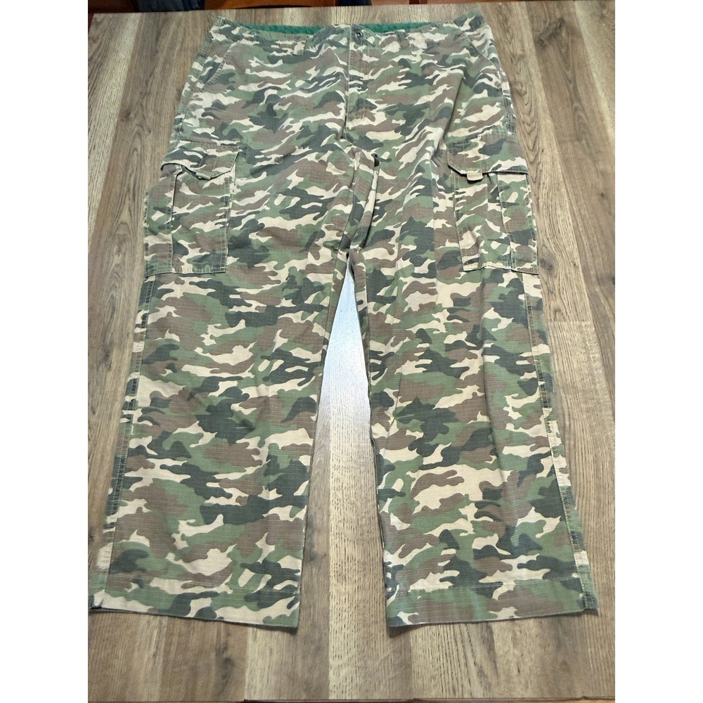 Gander MTN. Pants, Men's Size 46x30, Green Brown, Camoflauge, Straight, Cargo